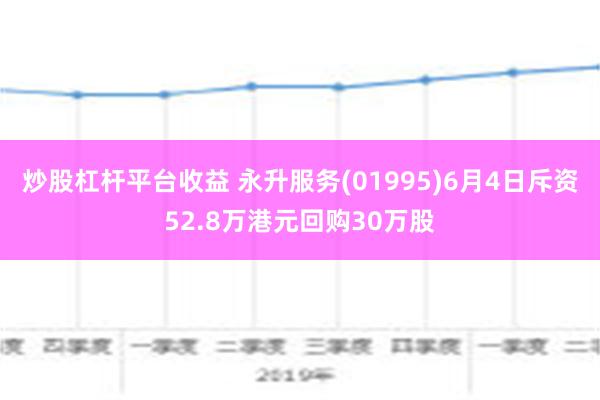 炒股杠杆平台收益 永升服务(01995)6月4日斥资52.8万港元回购30万股