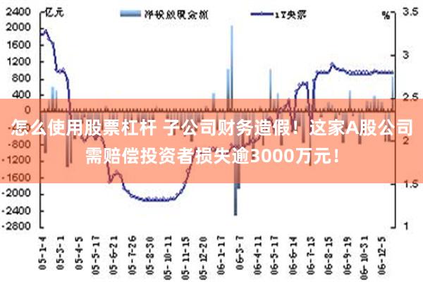 怎么使用股票杠杆 子公司财务造假！这家A股公司需赔偿投资者损失逾3000万元！