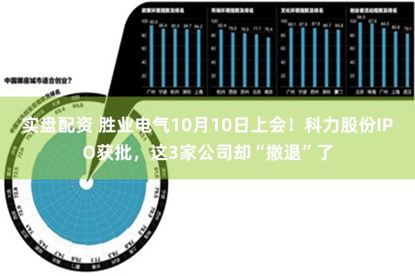 实盘配资 胜业电气10月10日上会！科力股份IPO获批，这3家公司却“撤退”了